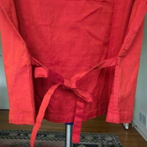 Two-tone (red) Tunic with Tie-back - Barefoot